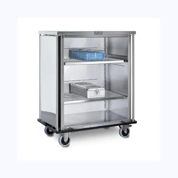 Closed Table Trolley with Shelves