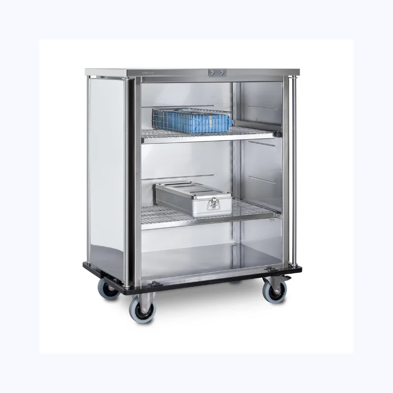 Closed Table Trolley with Shelves